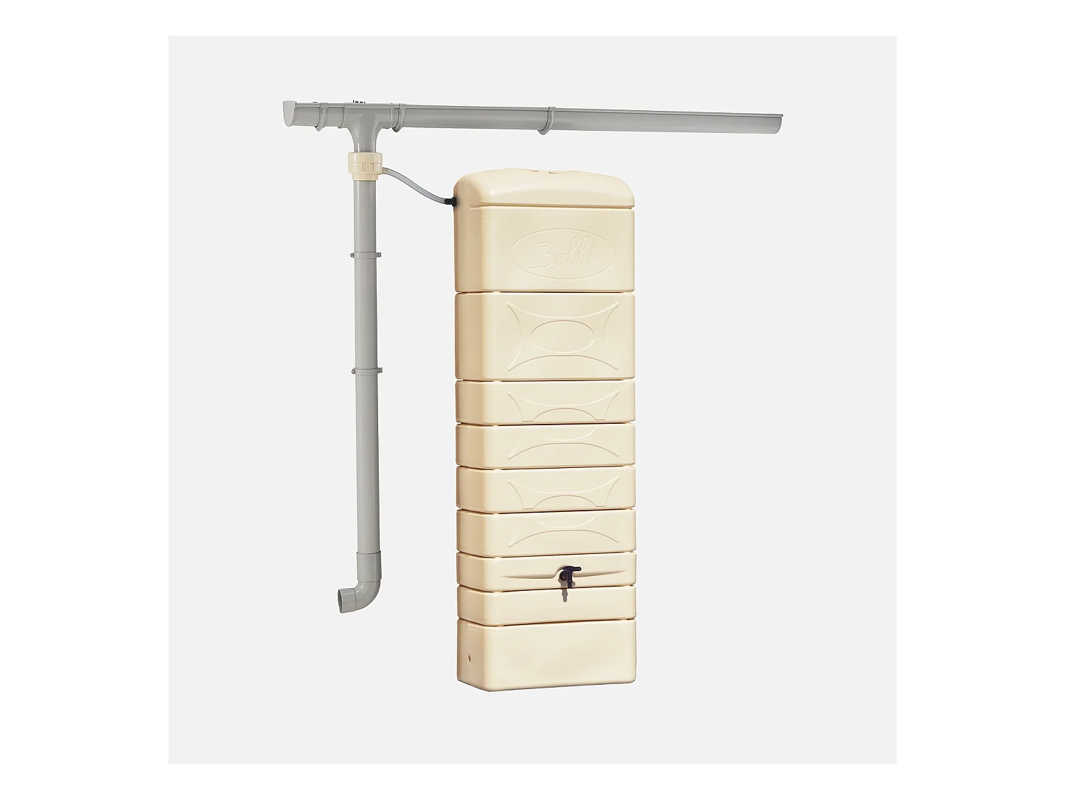 Raccoglitore acqua piovana in materiale plastico, 300l, beige