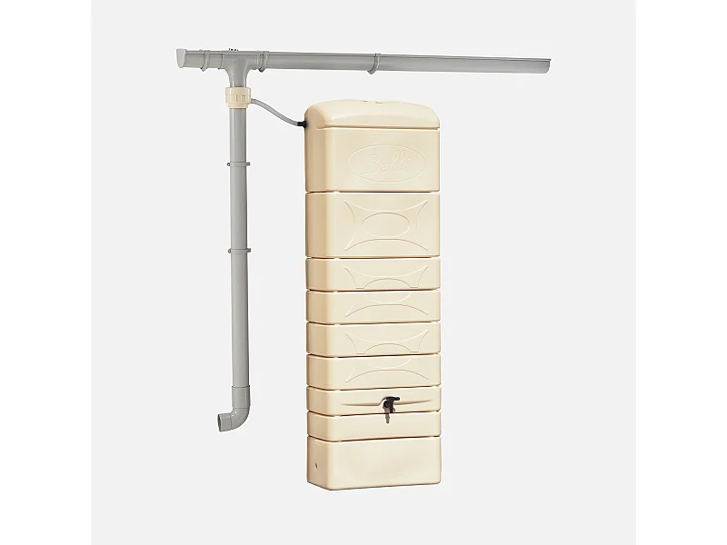 Raccoglitore acqua piovana in materiale plastico, 300l, beige