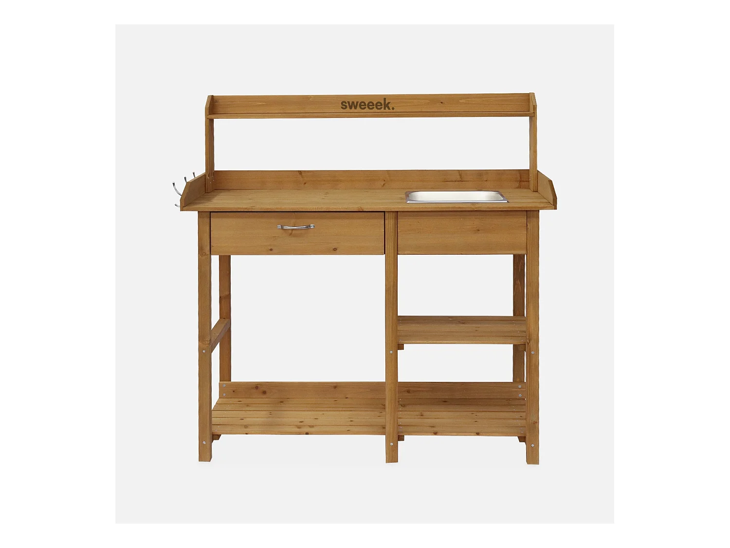 Mesa de madera para macetas madera