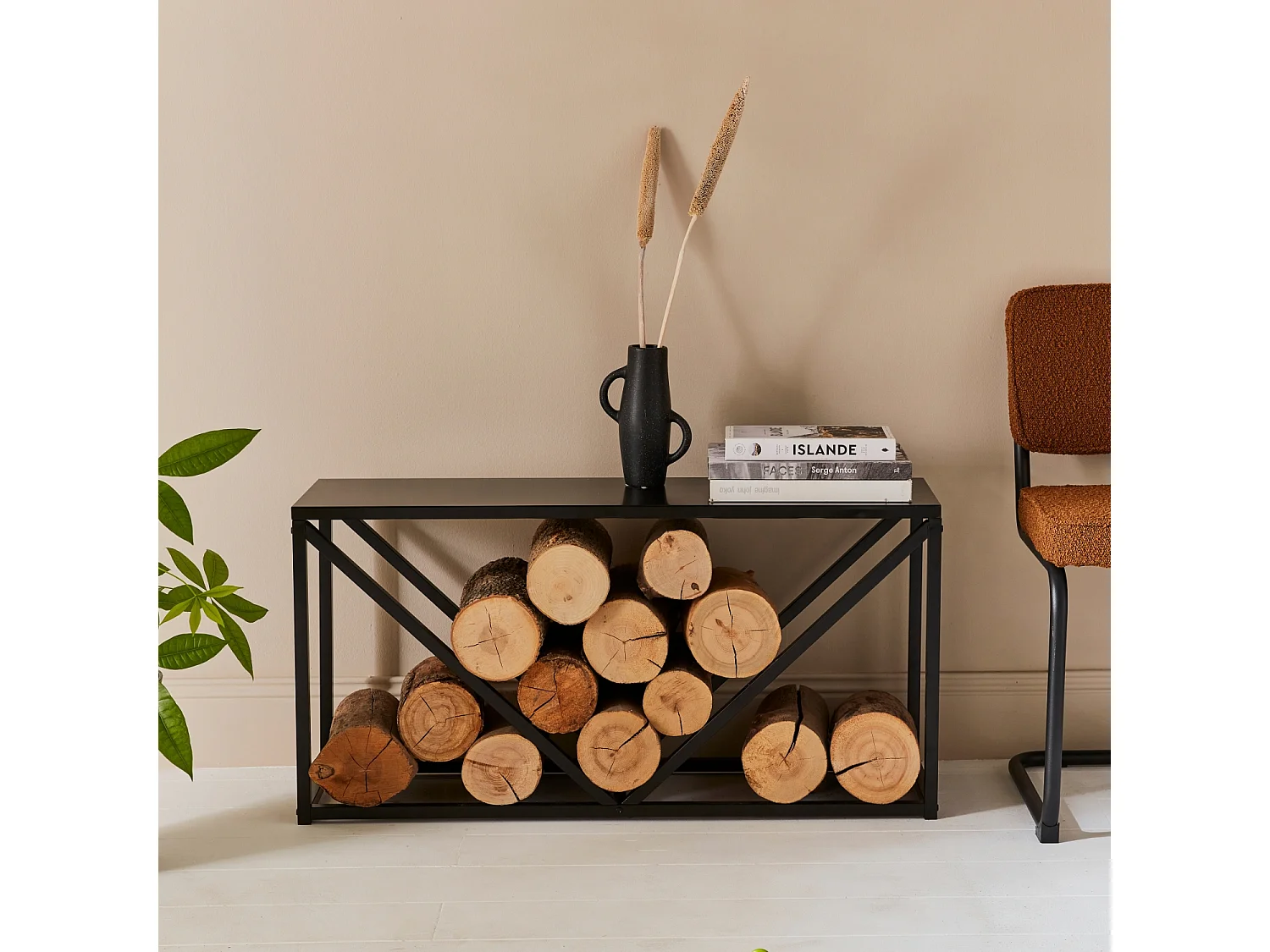 Portaceppi interno, 100cm nero