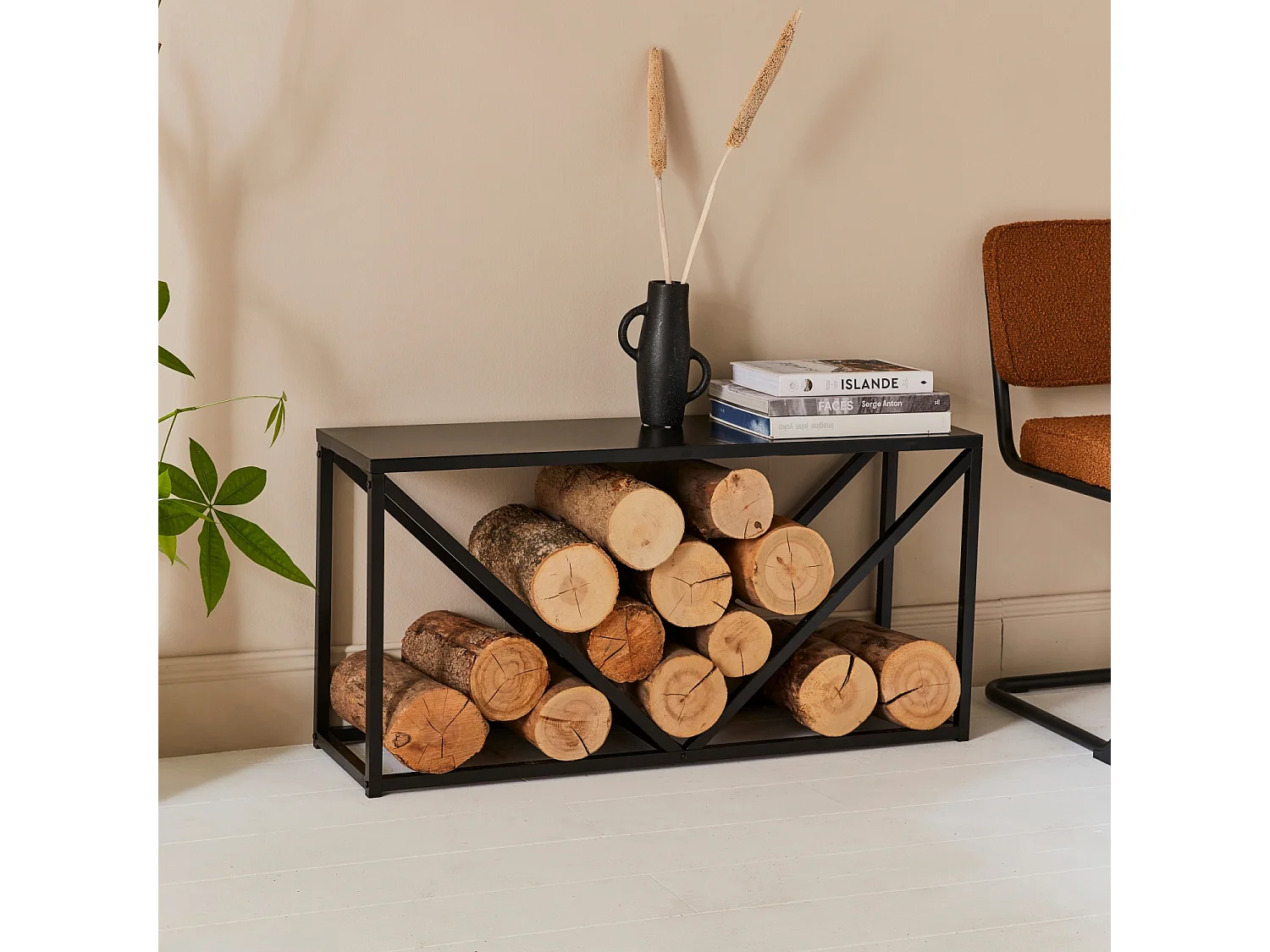 Portaceppi interno, 100cm nero