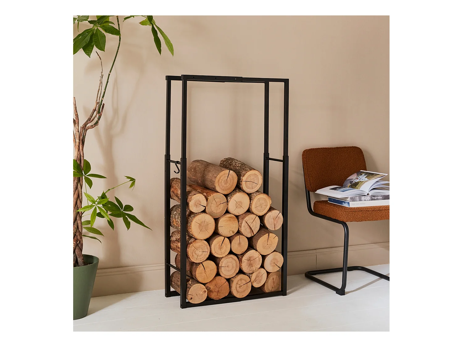 Almacén modular de interior, 150cm negro