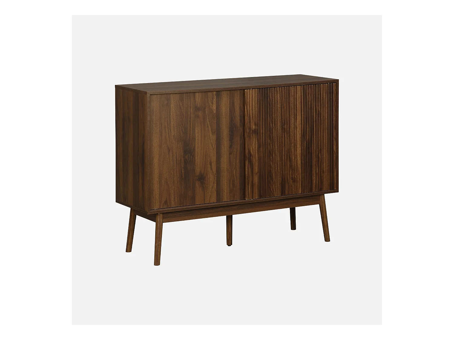 Aparador de efecto madera, 115cm madera oscura