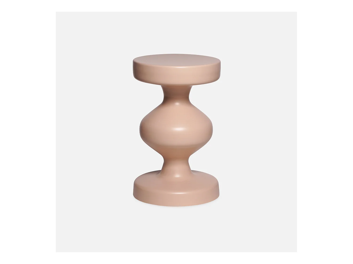 Table d'appoint. bout de canapé. table de chevet en métal. rose. Hawa Ø29.5 x H 47cm
