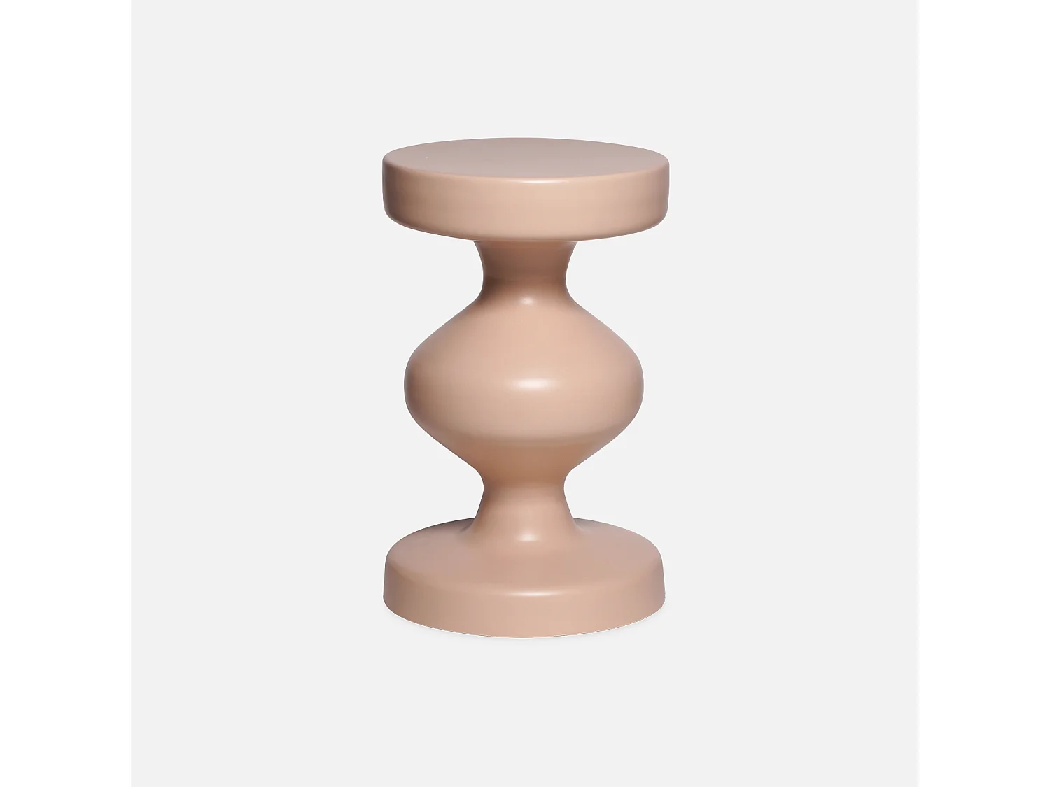 Table d'appoint. bout de canapé. table de chevet en métal. rose. Hawa Ø29.5 x H 48.5cm