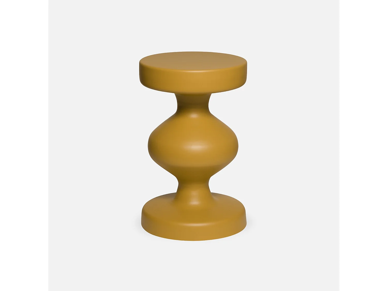 Table d'appoint. bout de canapé. table de chevet en métal. moutarde. Hawa Ø29.5 x H 48.5cm