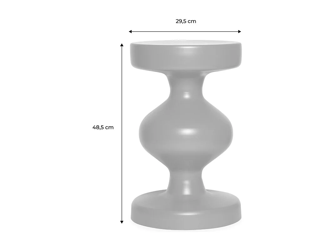 Table d'appoint. bout de canapé. table de chevet en métal. moutarde. Hawa Ø29.5 x H 48.5cm