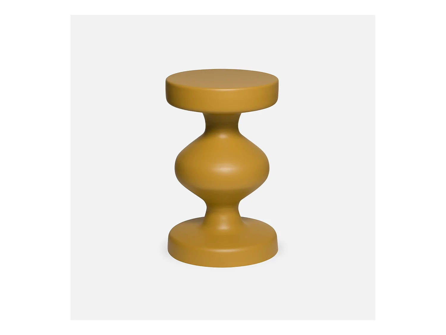 Table d'appoint. bout de canapé. table de chevet en métal. moutarde. Hawa Ø29.5 x H 47cm