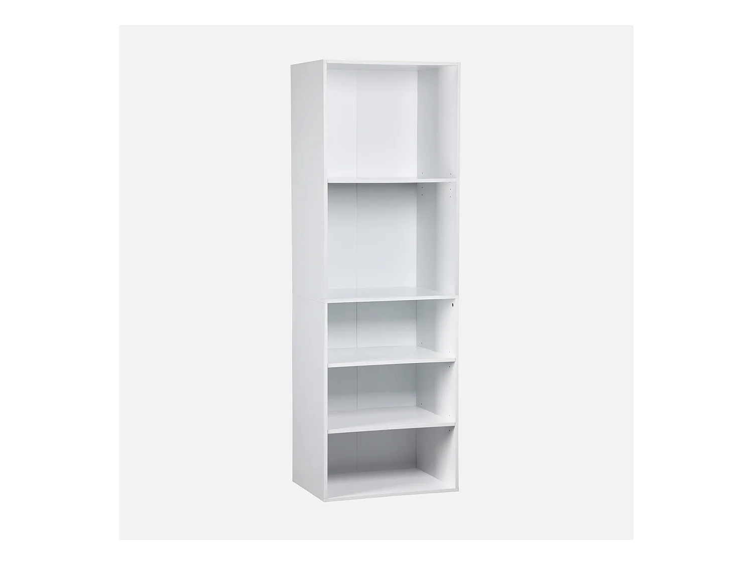 Module dressing avec 5 étagères. blanc. panneaux stratifiés