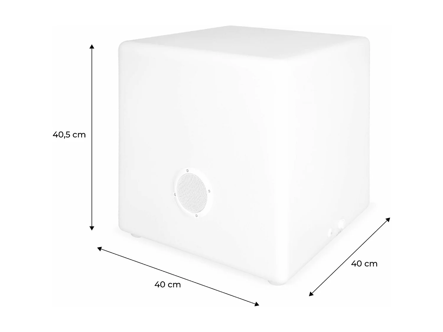 Enceinte Bluetooth lumineuse LED multicolore pour l'extérieur rechargeable - 7 couleurs