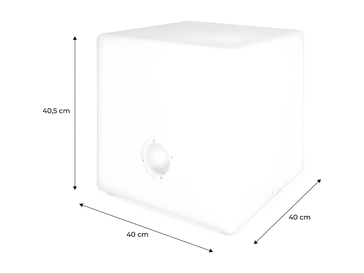 Enceinte Bluetooth lumineuse LED multicolore pour l'extérieur rechargeable - 7 couleurs