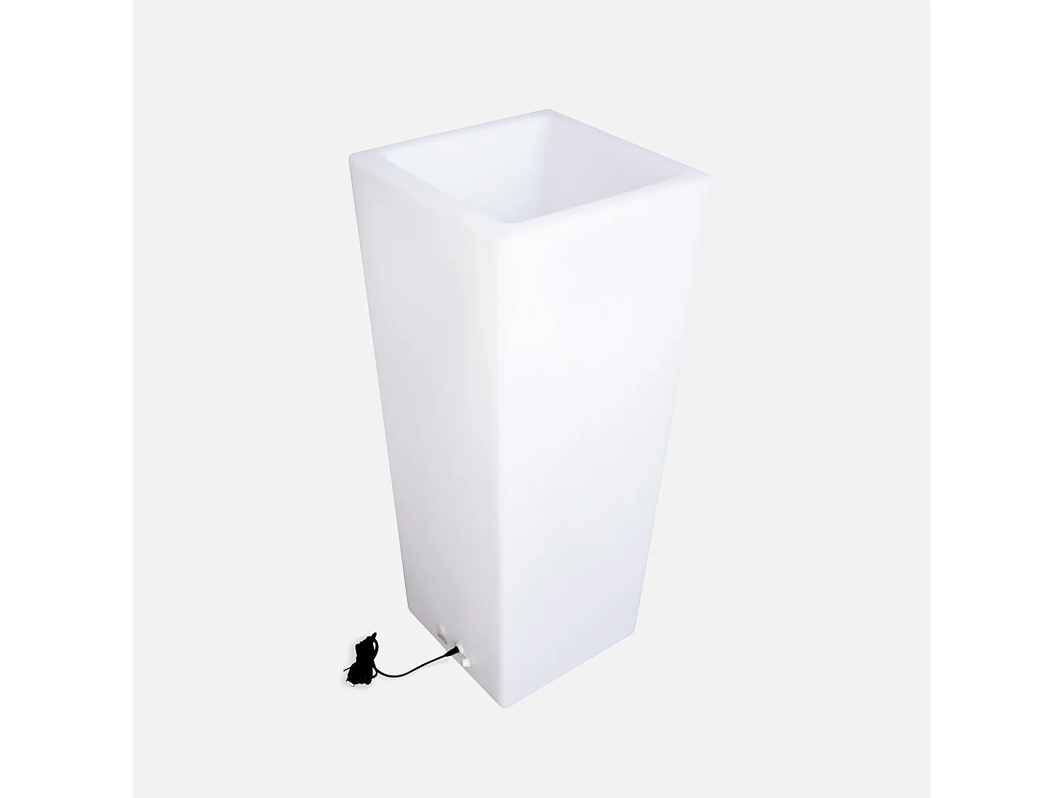 Vaso luminoso led colore bianco con batteria ricaricabile, multicolor