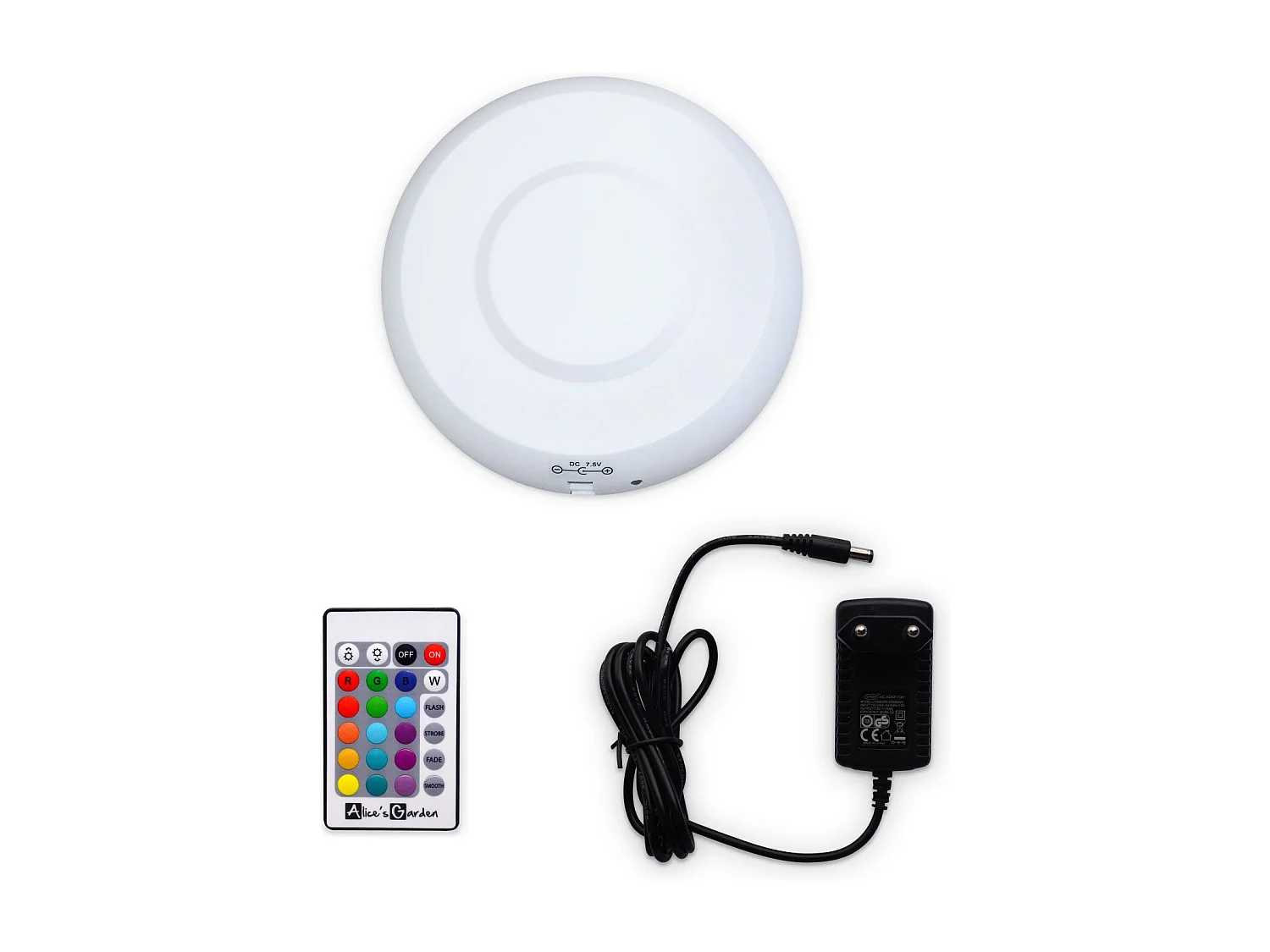 Bola luminosa led inalámbrica, interior/exterior, 16 colores blanco
