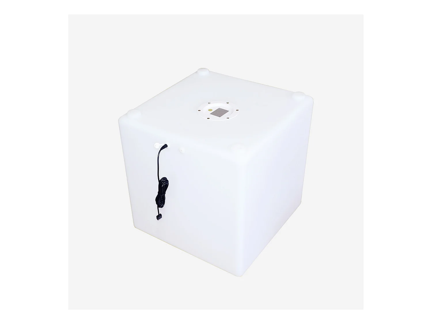 Lampada a cubo led colore bianco con batteria ricaricabile, multicolor