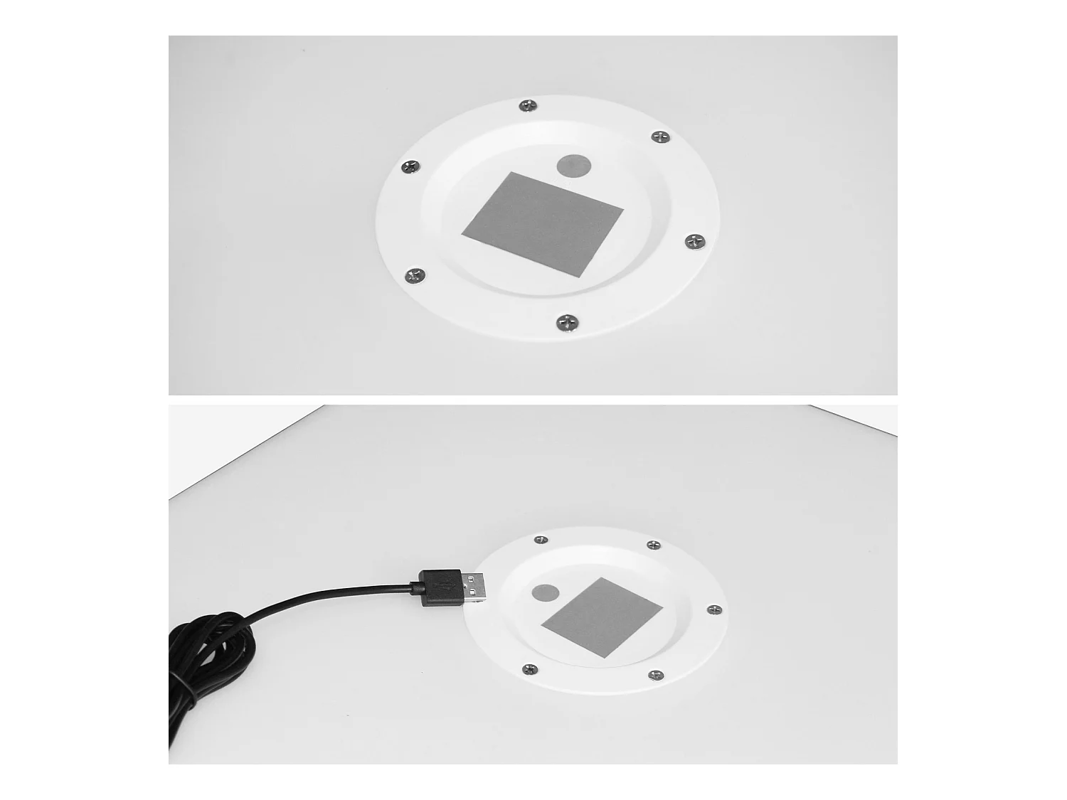 Lampada a cubo led colore bianco con batteria ricaricabile, multicolor