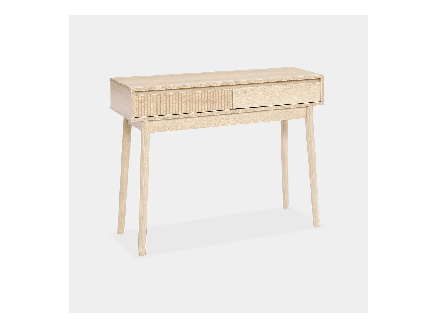Console décor bois 2 tiroirs - Linear