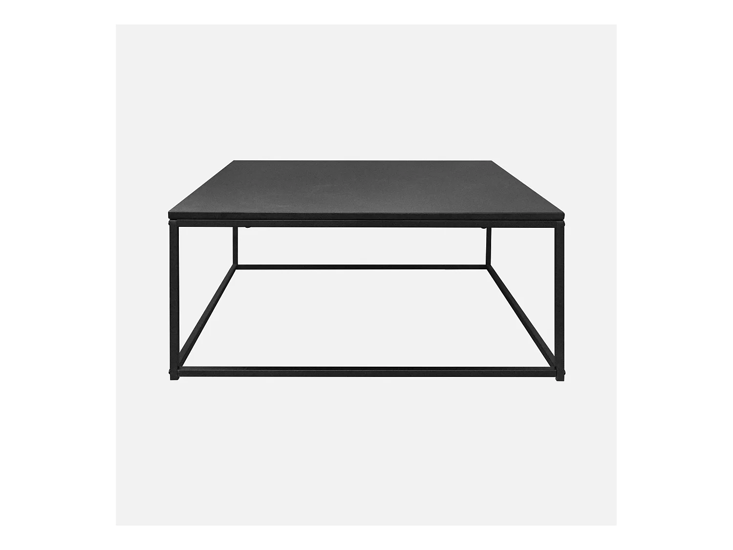 Mesa de centro de metal negro