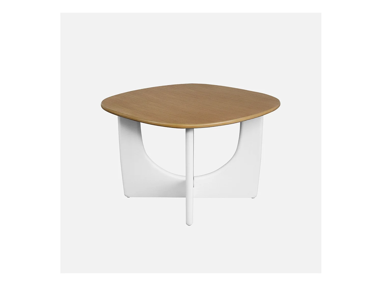 Table basse carrée 70cm MDF et placage chêne