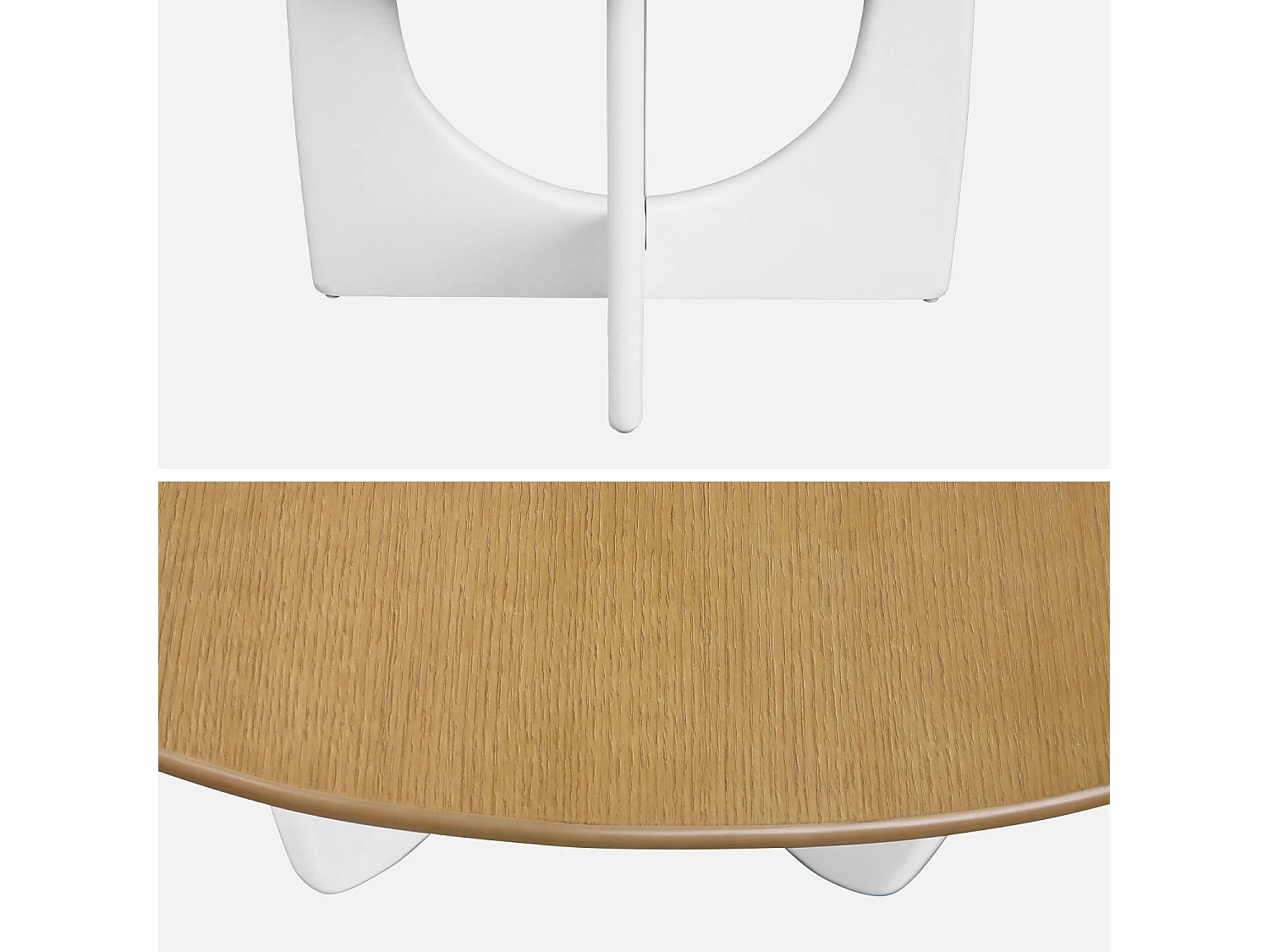 Table basse carrée 70cm MDF et placage chêne