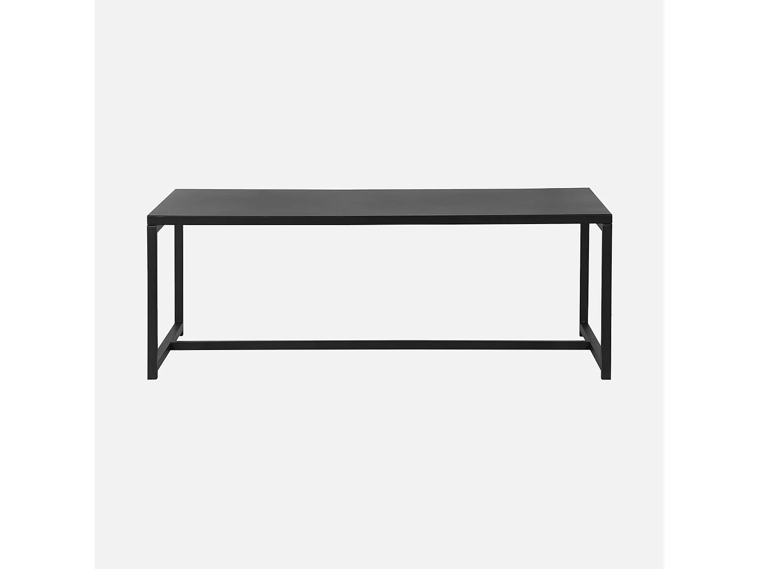 Mesa de centro de metal negro