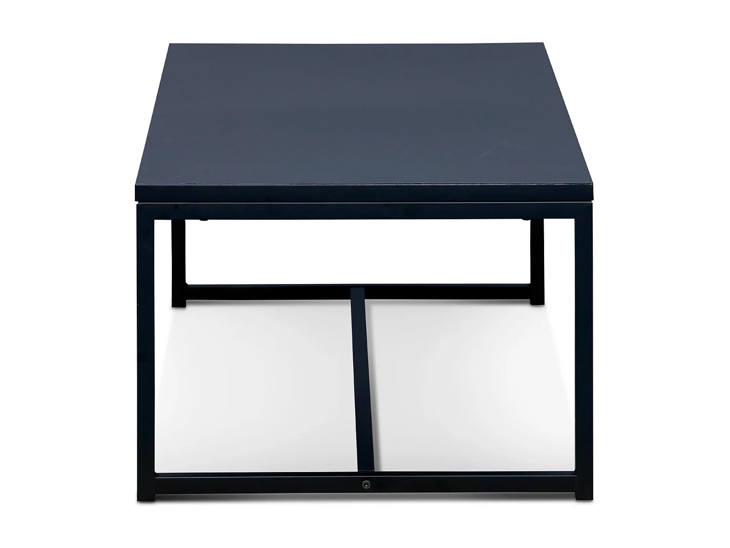 Mesa de centro de metal negro