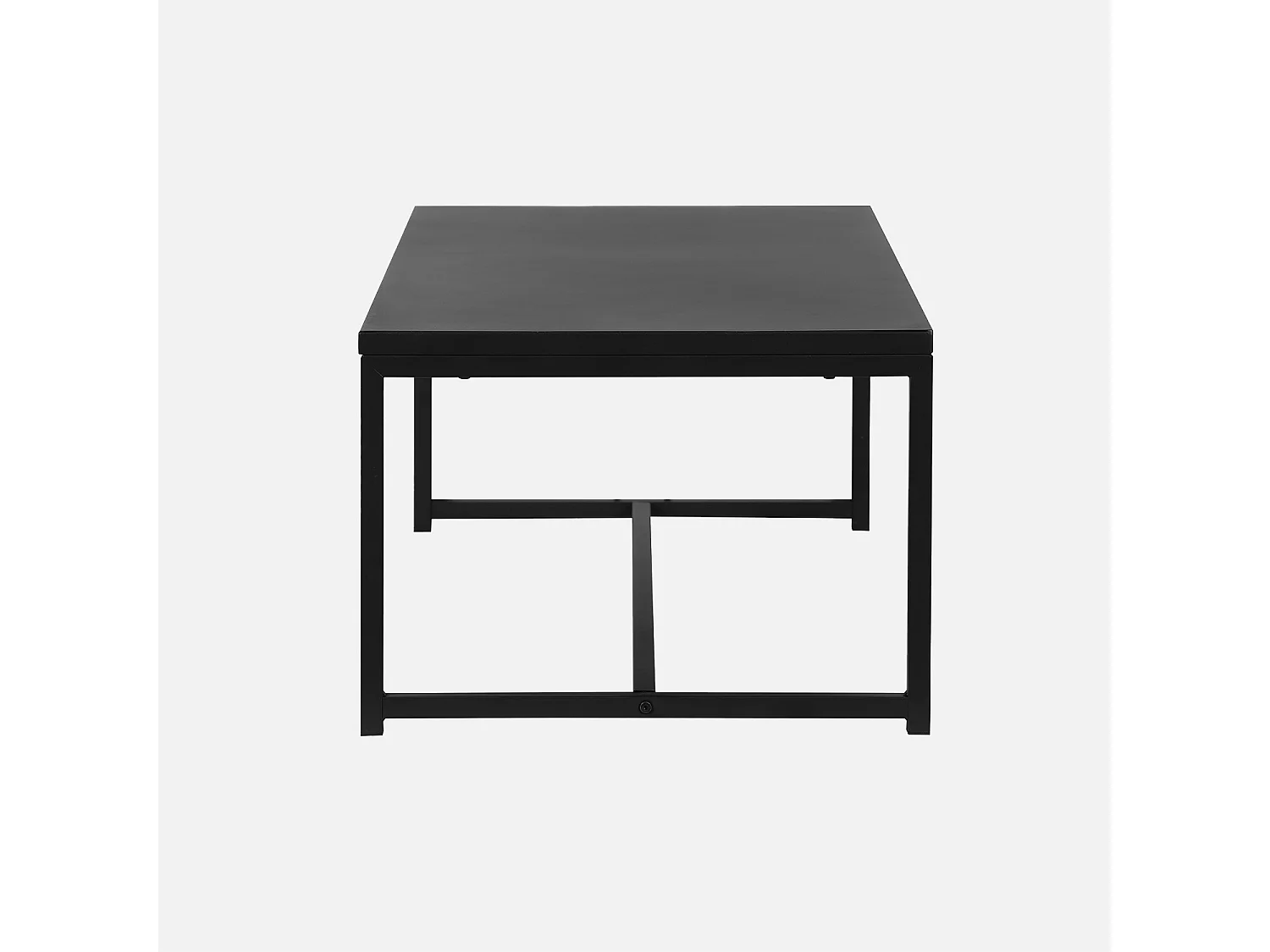 Mesa de centro de metal negro