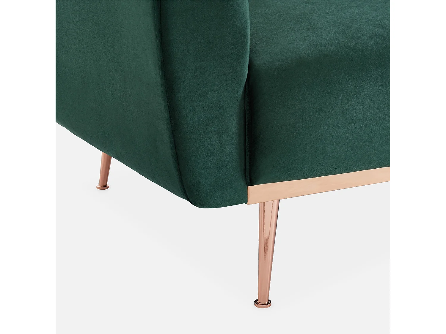 Sofá cama de terciopelo de 2 a 3 plazas verde ingles