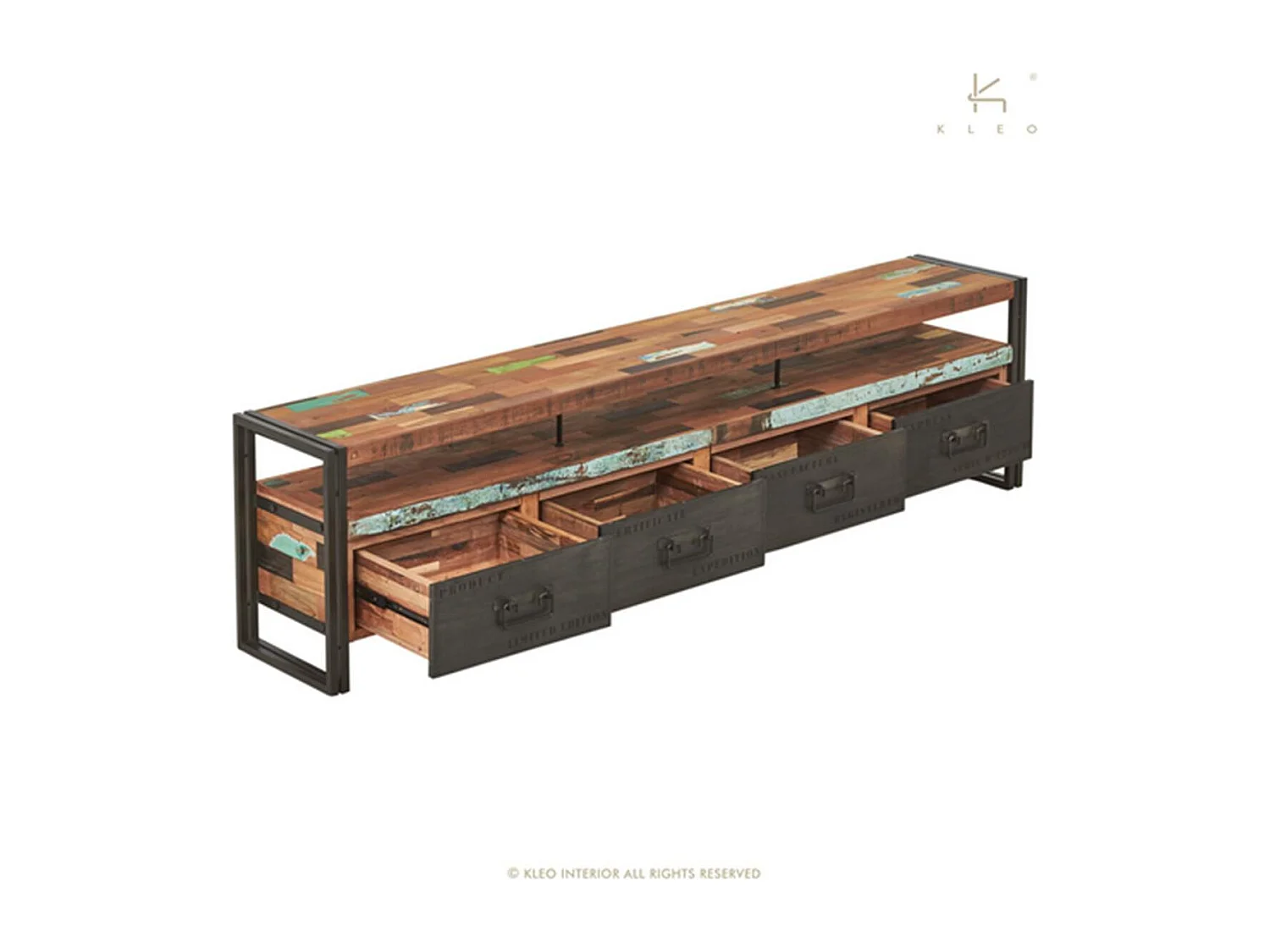 Nautical, meuble TV 4 tiroirs