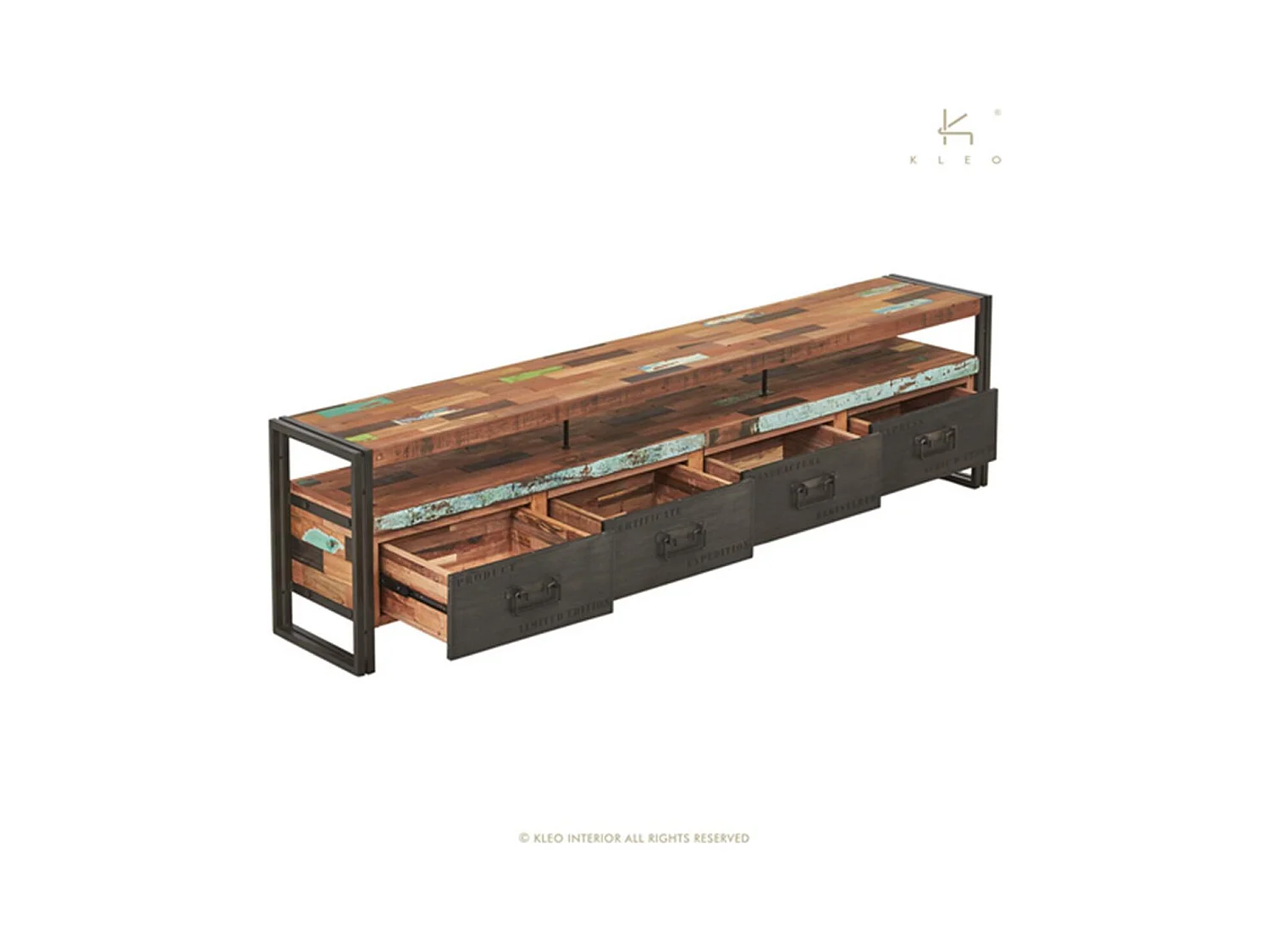 Nautical, meuble TV 4 tiroirs