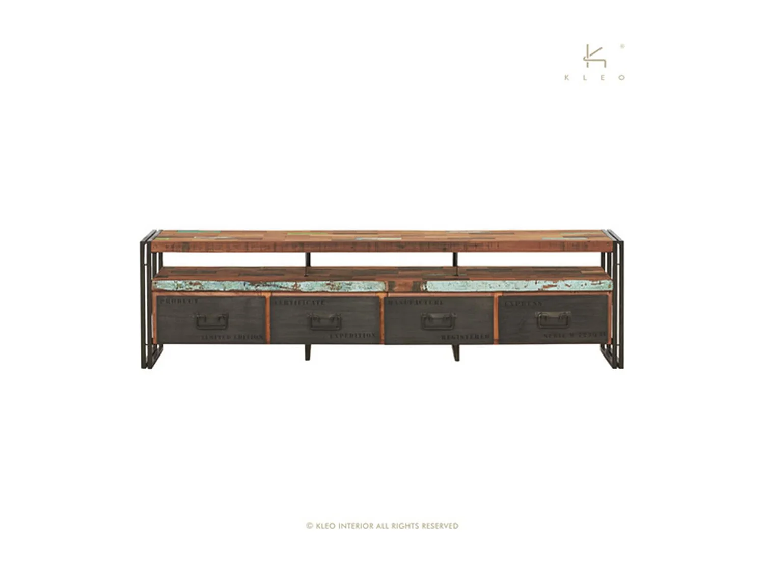 Nautical, meuble TV 4 tiroirs