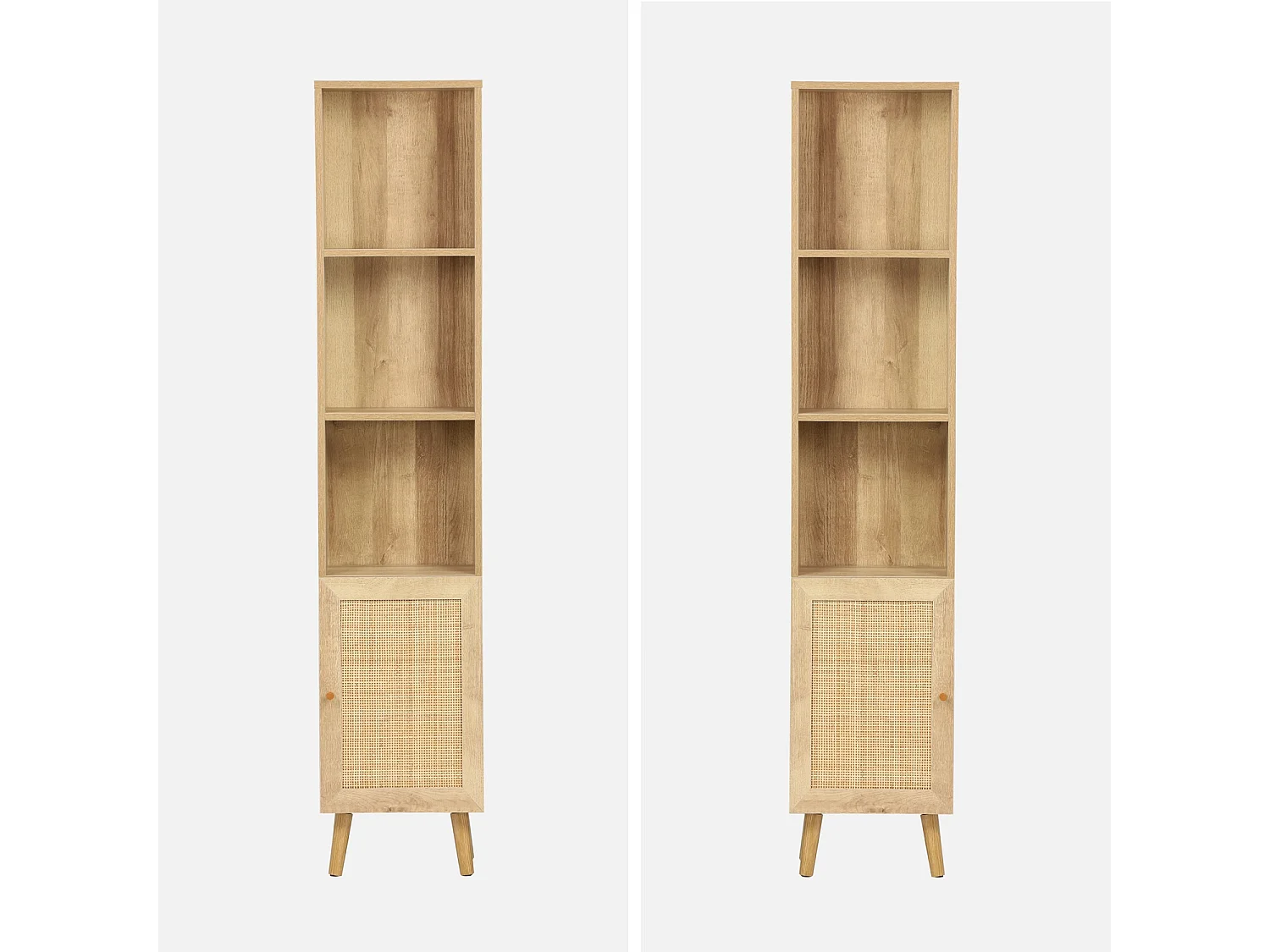 Columna de almacenamiento para cuarto de baño natural