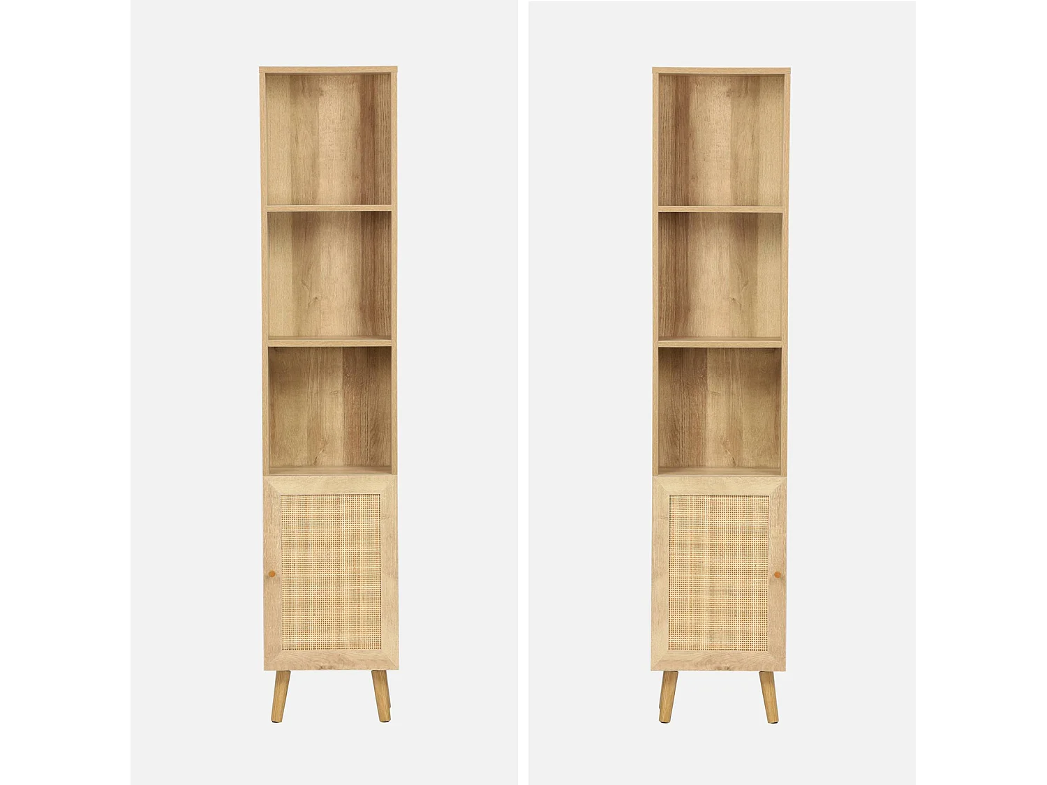 Columna de almacenamiento para cuarto de baño natural