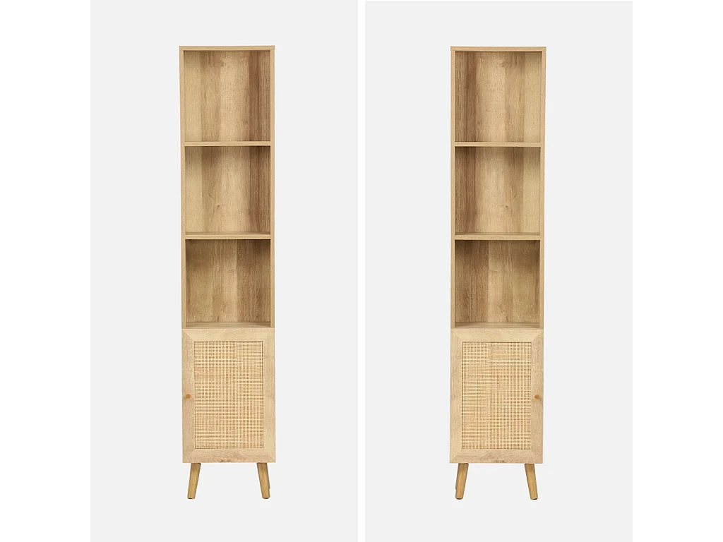 Columna de almacenamiento para cuarto de baño natural
