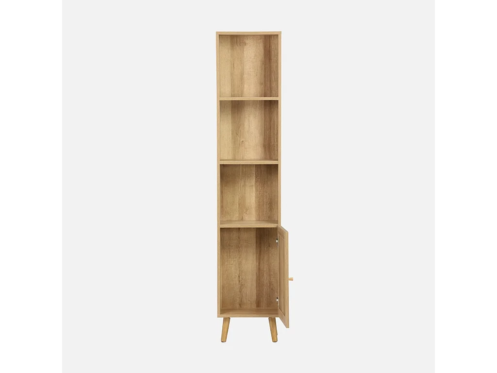 Columna de almacenamiento para cuarto de baño natural