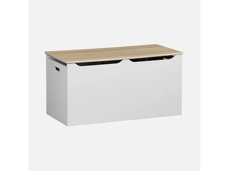 Baúl infantil ideal para juguetes blanco
