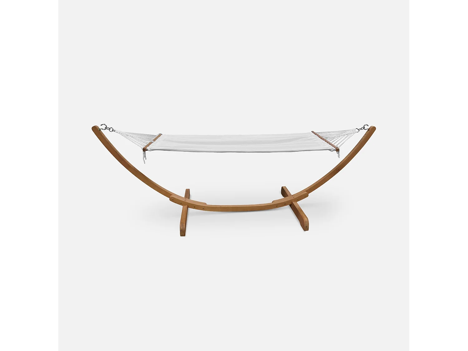 Hamac en bois - Hamaca - Hamac 317x100cm avec toile en coton