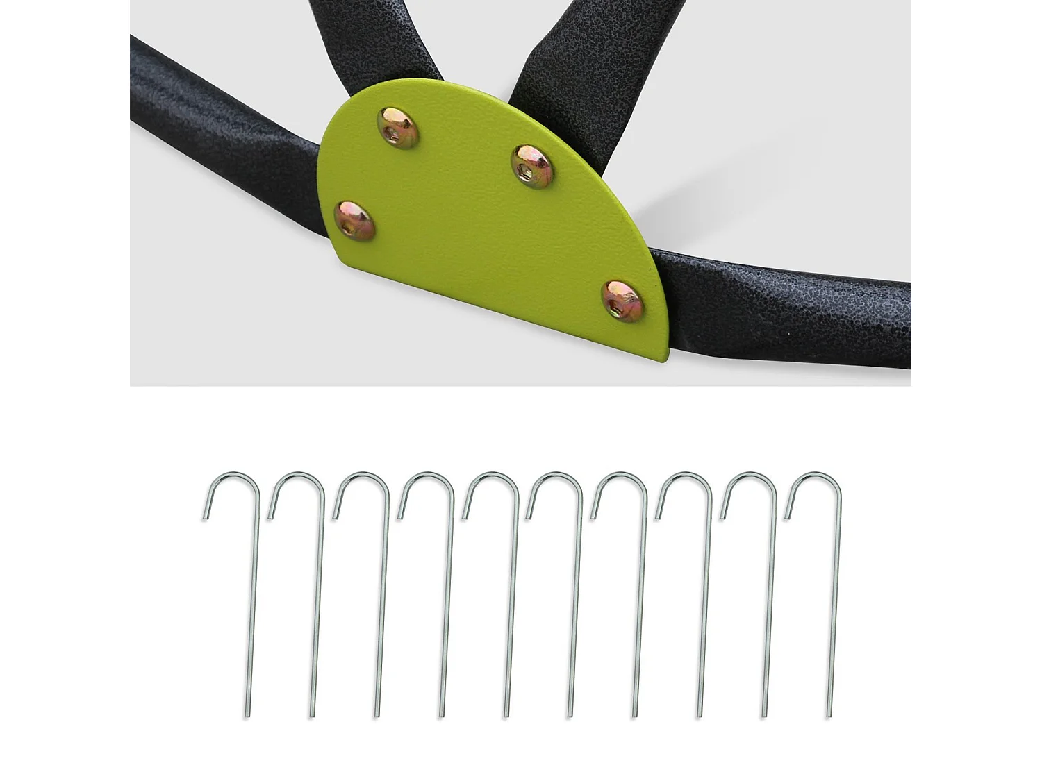 Cupola d'arrampicata con scivolo, verde