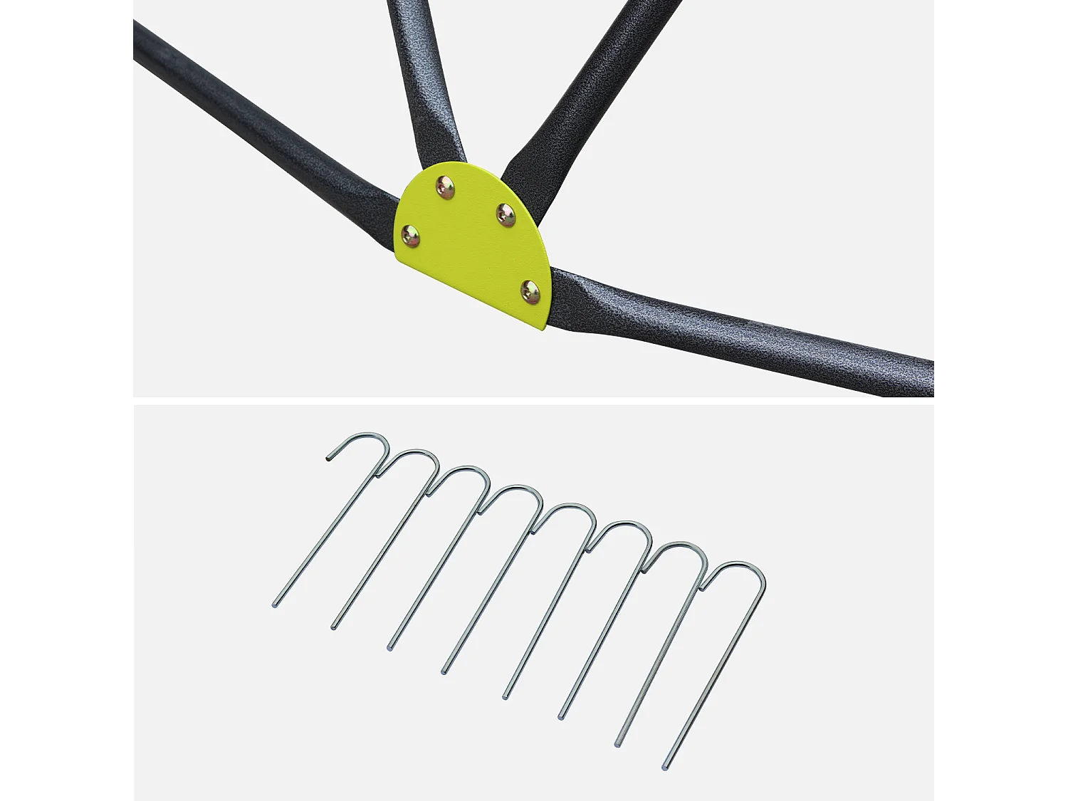 Cupola d'arrampicata con scivolo, verde