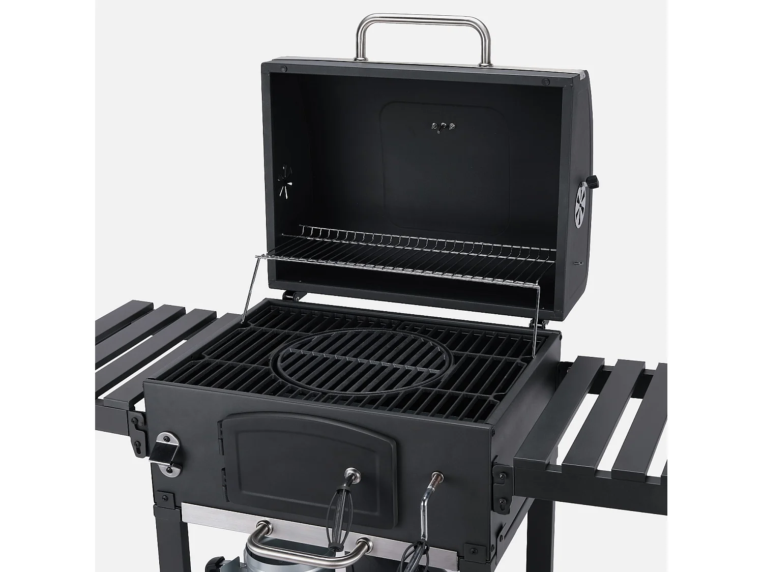 Barbacoa de carbón premium negro