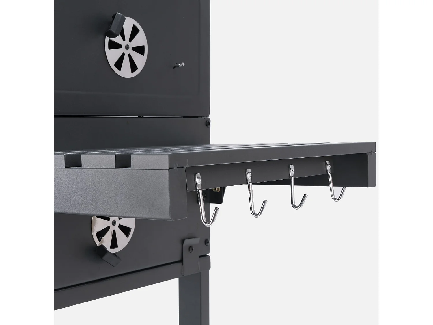 Barbecue a carbonella grill + affumicatore, nero