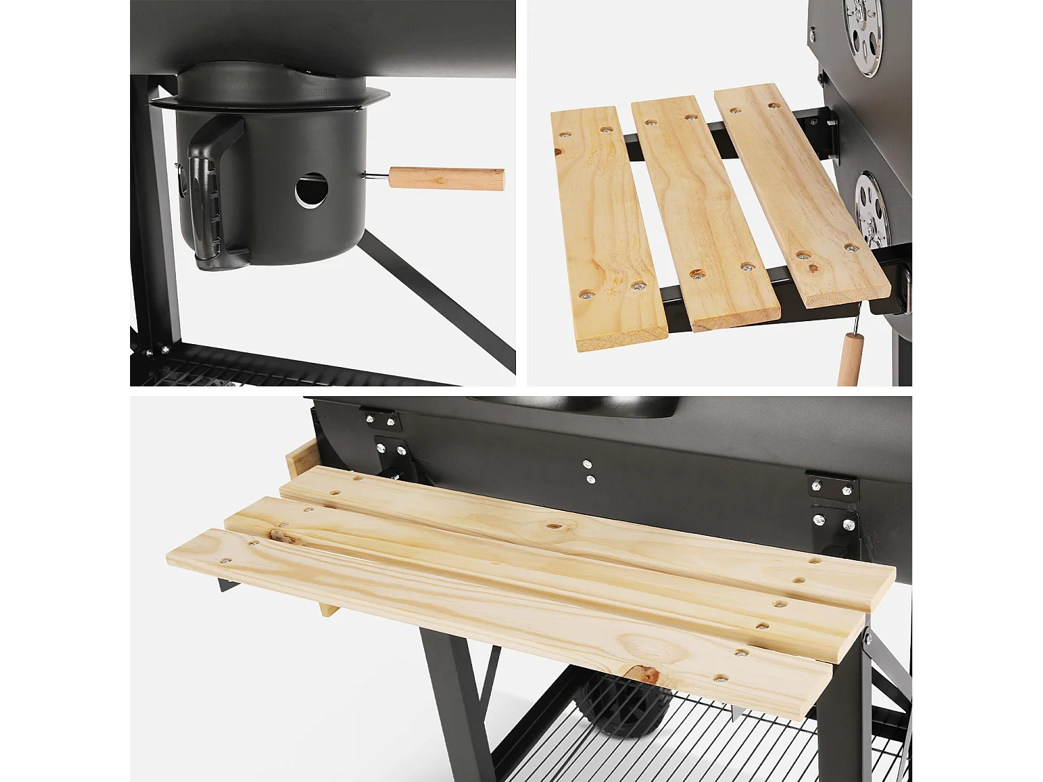 Barbacoa de carbón negro