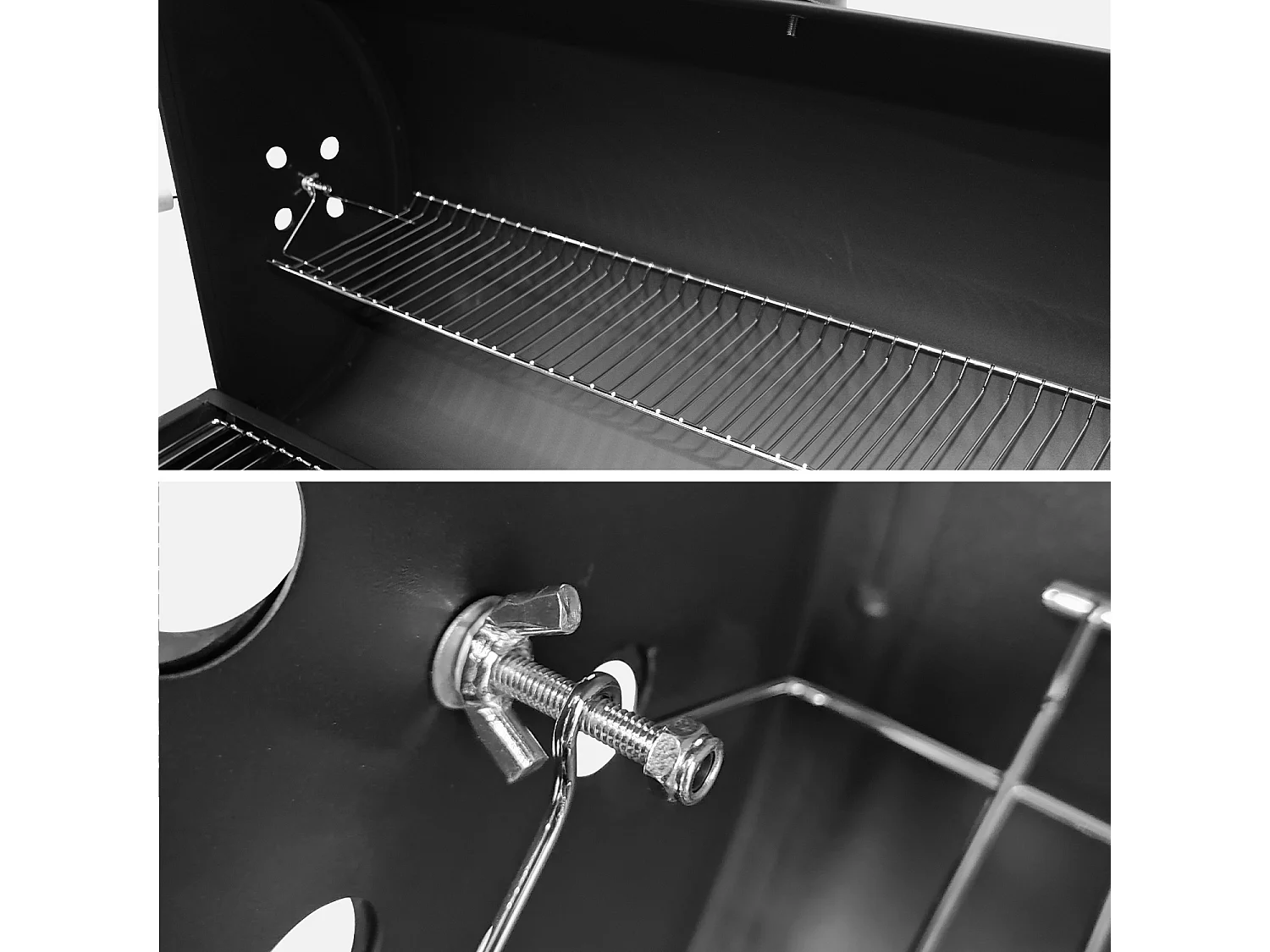 Barbacoa de carbón negro