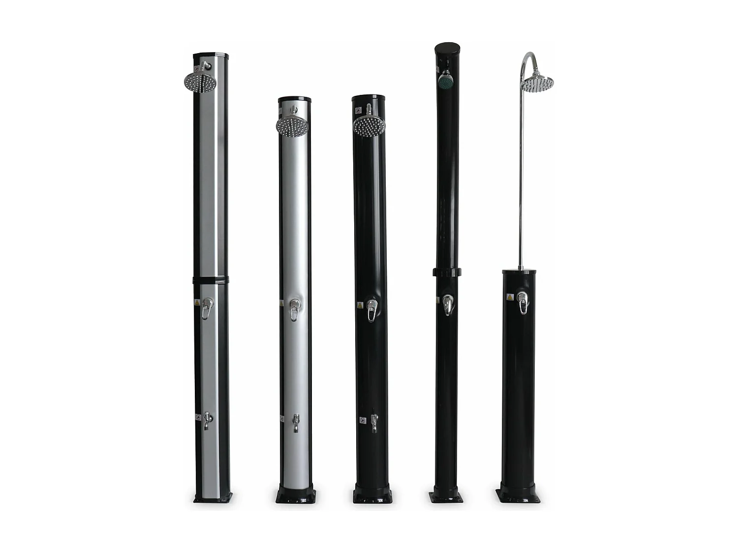 Ducha solar de 35l negro