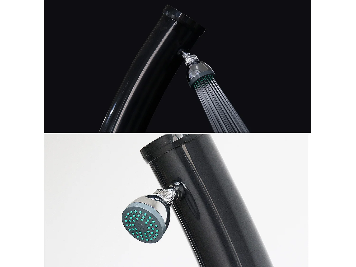 Ducha solar de 20l negro