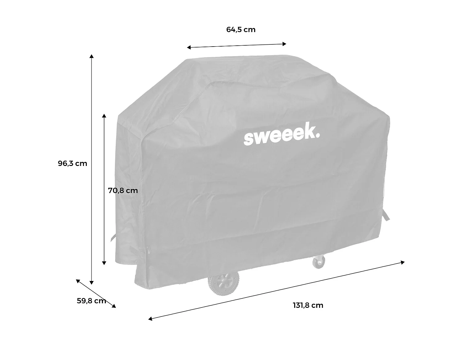 Funda para barbacoa de gas negro