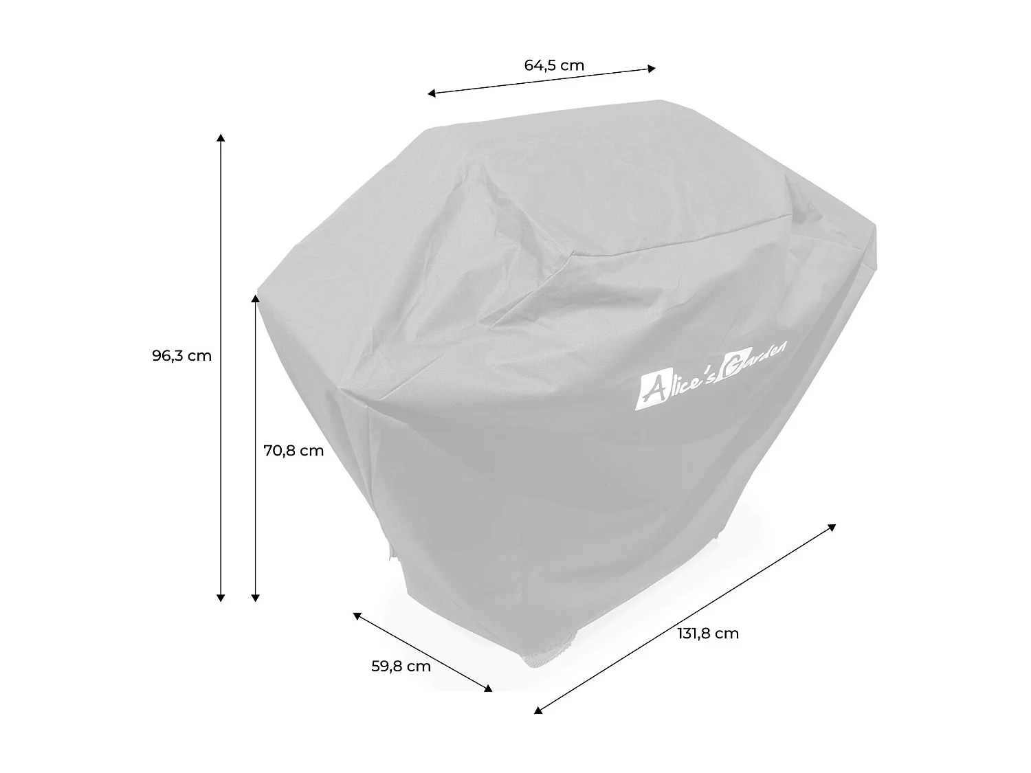 Housse en polyester et PVC pour barbecues au gaz Athos. Bazin 4. Richelieu 3. Treville 3 et 4