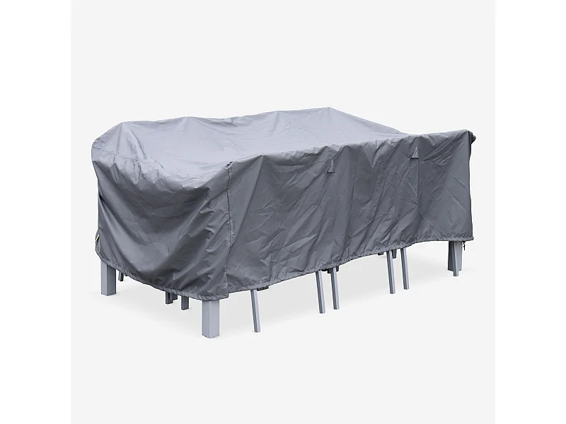 Funda protectora para la mesa de jardín gris oscuro