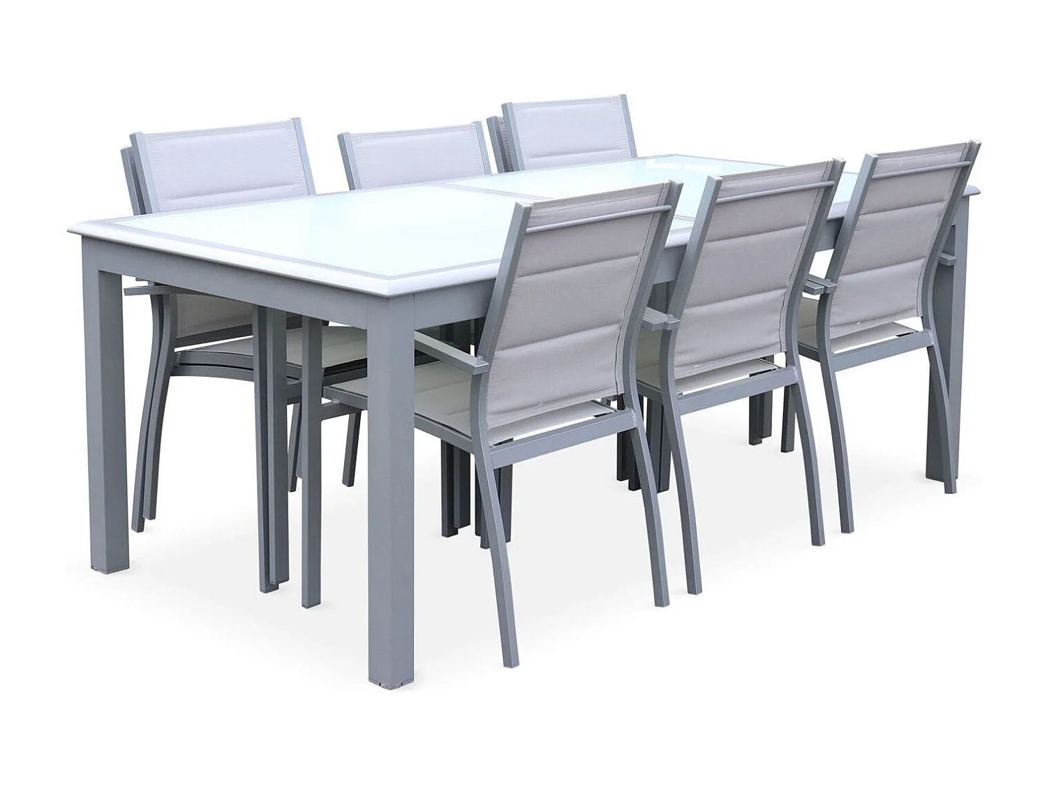 Funda protectora para la mesa de jardín gris oscuro