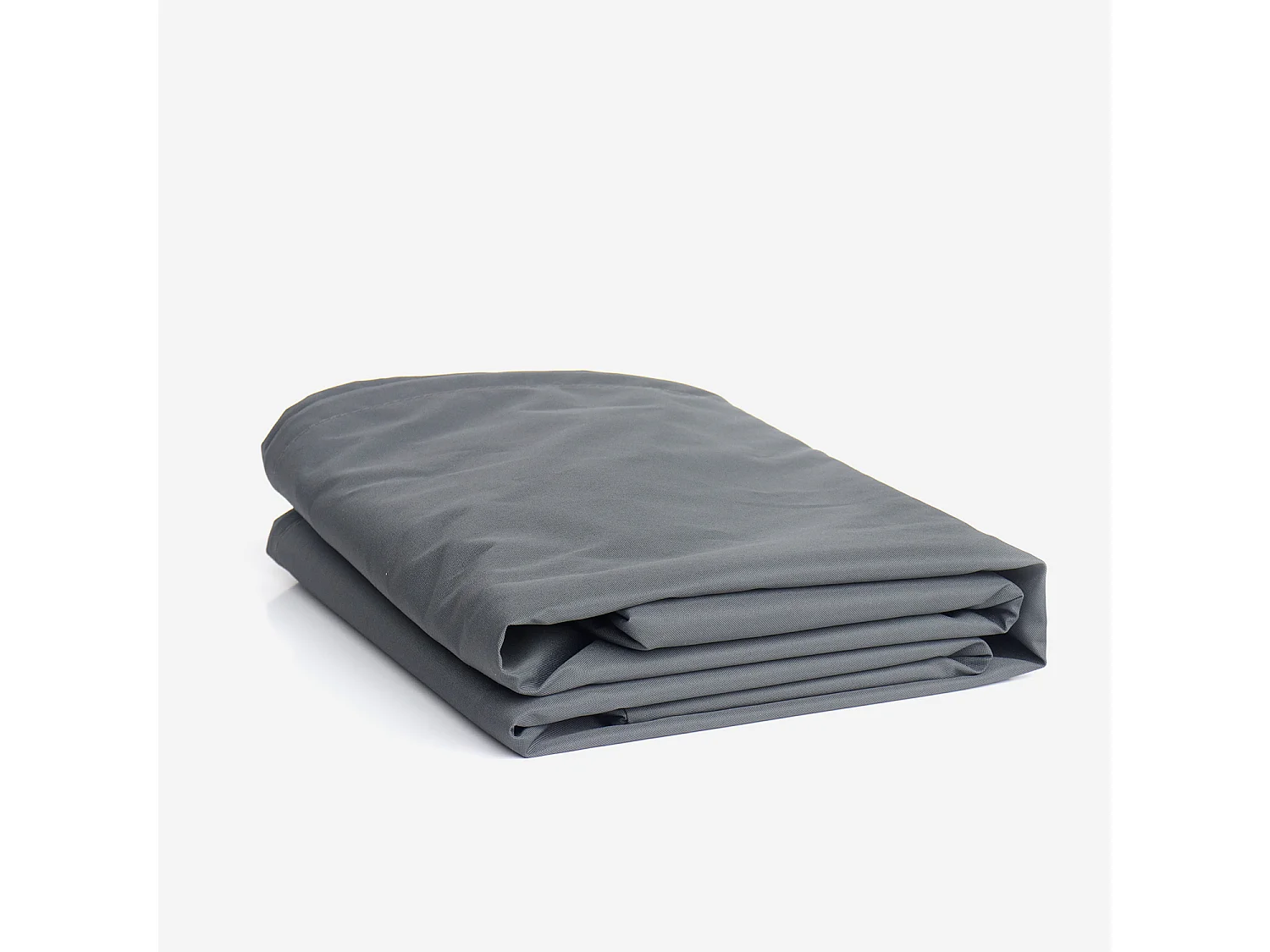 Housse de protection 175x124cm gris foncé - Bâche rectangulaire en polyester enduit PA pour tables de jardin Chicago et Bergamo