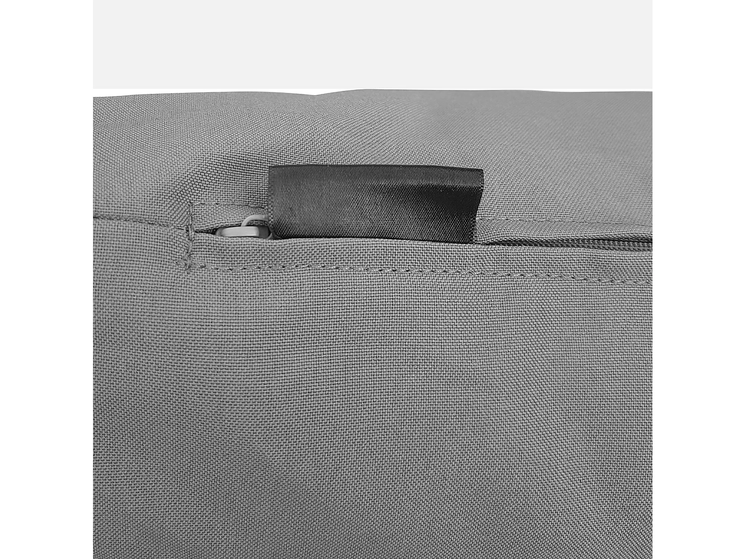 Juego de fundas de cojín para muebles de jardín gris